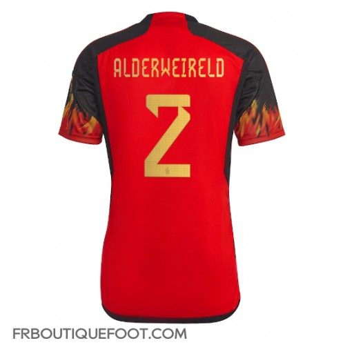 Maillot de foot Belgique Toby Alderweireld #2 Domicile vêtements Monde 2022 Manches Courtes